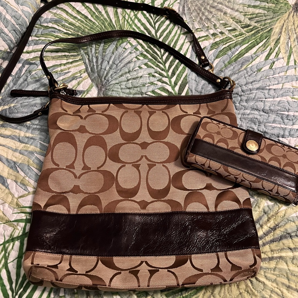 Coach crossbody and wallet